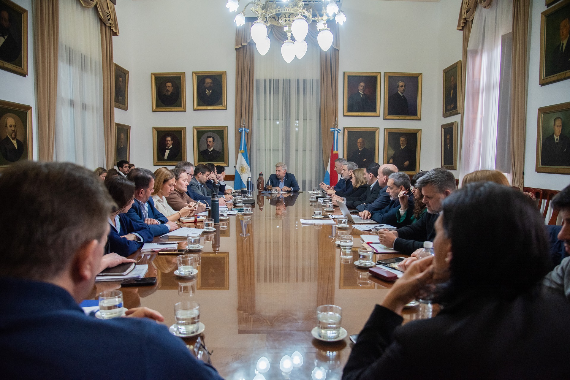 Se abordaron en reunión de gabinete acciones para la contingencia climática y el saneamiento de las cuentas previsionales